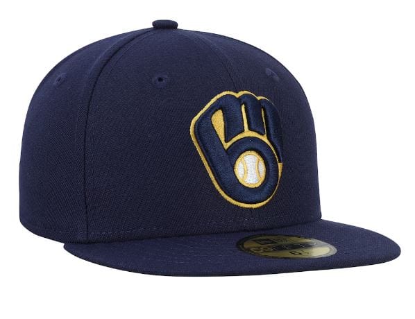Youth Milwaukee Brewers New Era Navy On Field 59FIFTY Fitted Hat