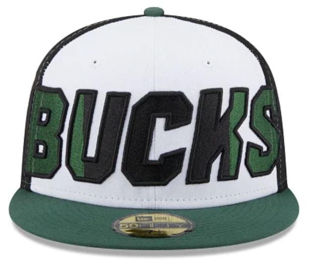 Milwaukee Bucks NBA 21 Back Half 59FIFTY Green Fitted - New Era cap