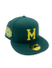 New Era Fitted Hat Minneapolis Millers New Era Green Custom Side Patch 59FIFTY Fitted Hat