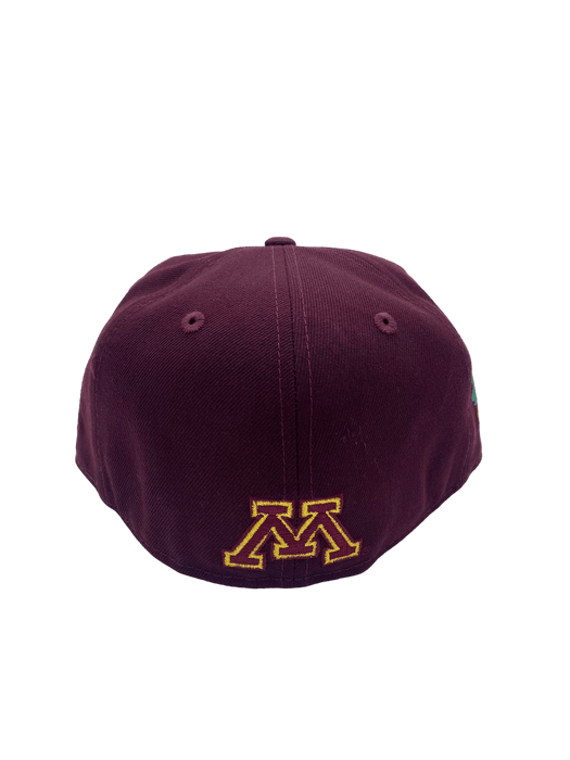 New Era Fitted Hat Minnesota Golden Gophers New Era Maroon Custom 2002 Side Patch 59FIFTY Fitted Hat - Men's