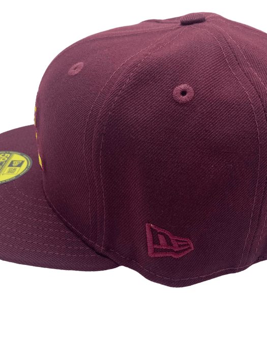 New Era Fitted Hat Minnesota Golden Gophers New Era Maroon Custom 2002 Side Patch 59FIFTY Fitted Hat - Men's