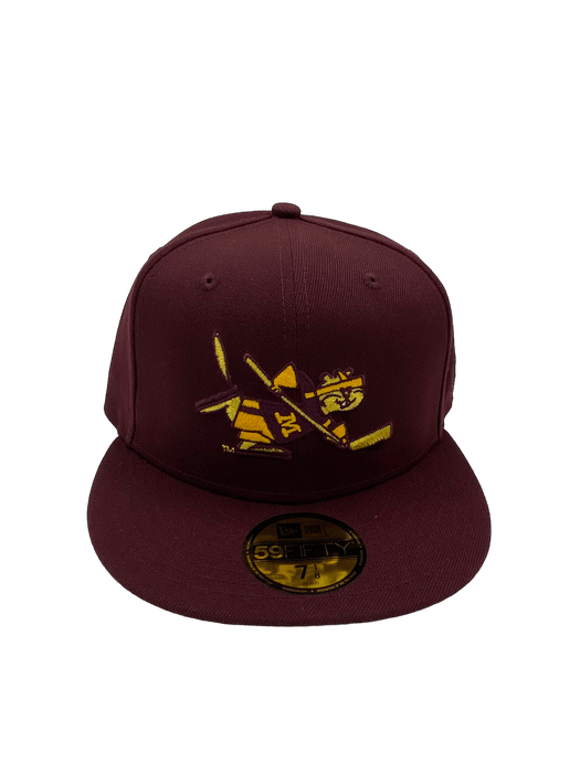 New Era Fitted Hat Minnesota Golden Gophers New Era Maroon Custom 59FIFTY Fitted Hat - Men's