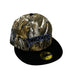 New Era Fitted Hat Minnesota Timberwolves Hardwood Classic New Era Camo Real Tree Custom Side Patch 59FIFTY Fitted Hat - Men's