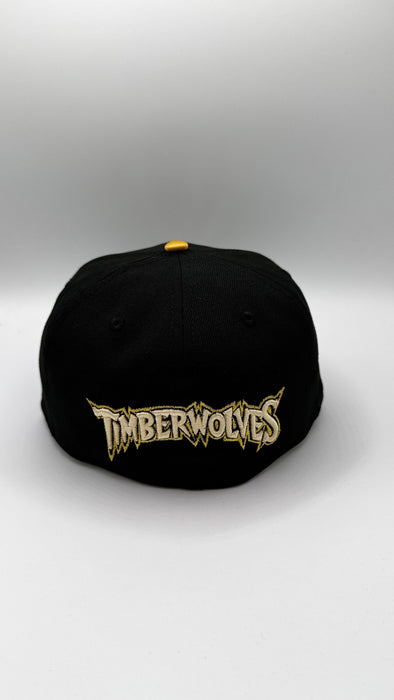 Minnesota Timberwolves New Era Black Golden Era Custom 59FIFTY Fitted Hat