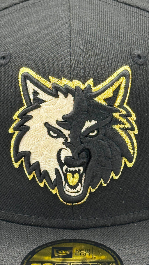 Minnesota Timberwolves New Era Black Golden Era Custom 59FIFTY Fitted Hat
