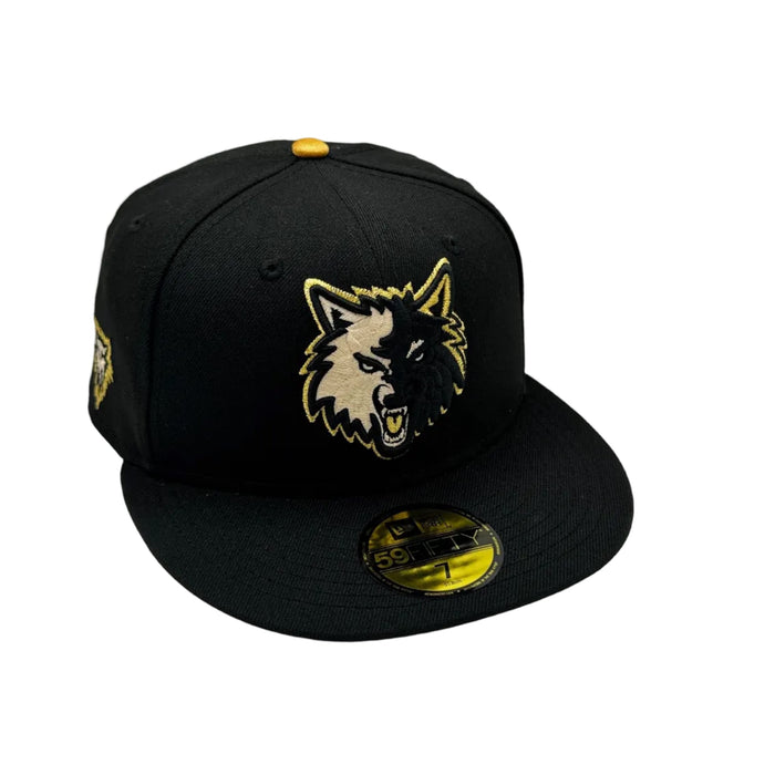 Minnesota Timberwolves New Era Black Golden Era Custom 59FIFTY Fitted Hat