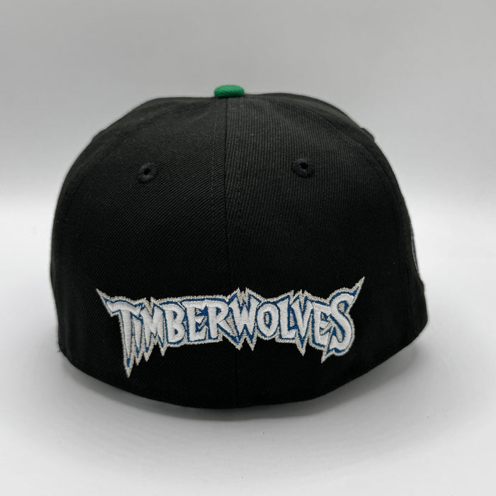 New Era Fitted Hat Minnesota Timberwolves New Era Black Rarity Custom 59FIFTY Fitted Hat - Men's