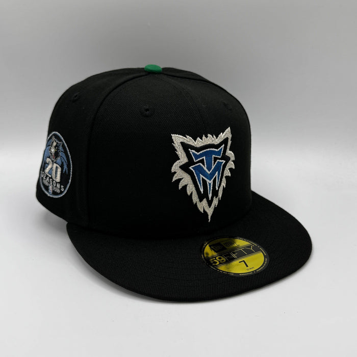 New Era Fitted Hat Minnesota Timberwolves New Era Black Rarity Custom 59FIFTY Fitted Hat - Men's