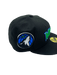 New Era Fitted Hat Minnesota Timberwolves New Era Black Script Custom Side Patch 59FIFTY Fitted Hat - Men's