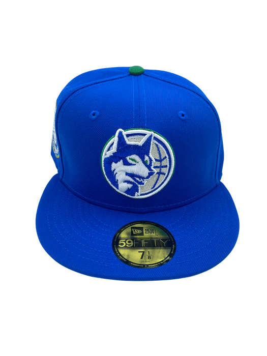 New Era Fitted Hat Minnesota Timberwolves New Era Blue 1994 ASG Custom Side Patch 59FIFTY Fitted Hat - Men's