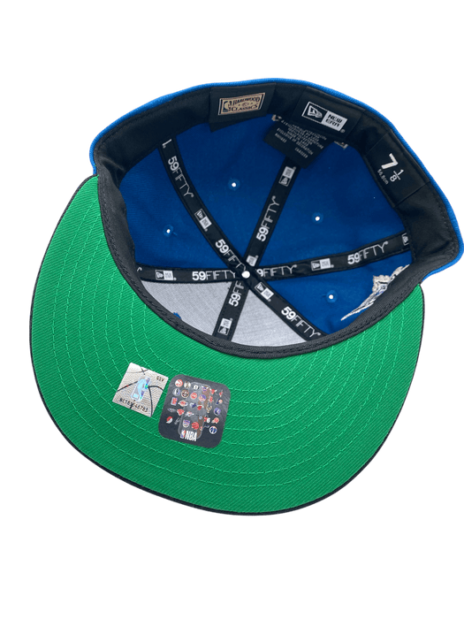 New Era Fitted Hat Minnesota Timberwolves New Era Blue/Black Trees are Back Custom 59FIFTY Fitted Hat - Men's