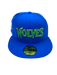 New Era Fitted Hat Minnesota Timberwolves New Era Blue Script Custom Side Patch 59FIFTY Fitted Hat - Men's