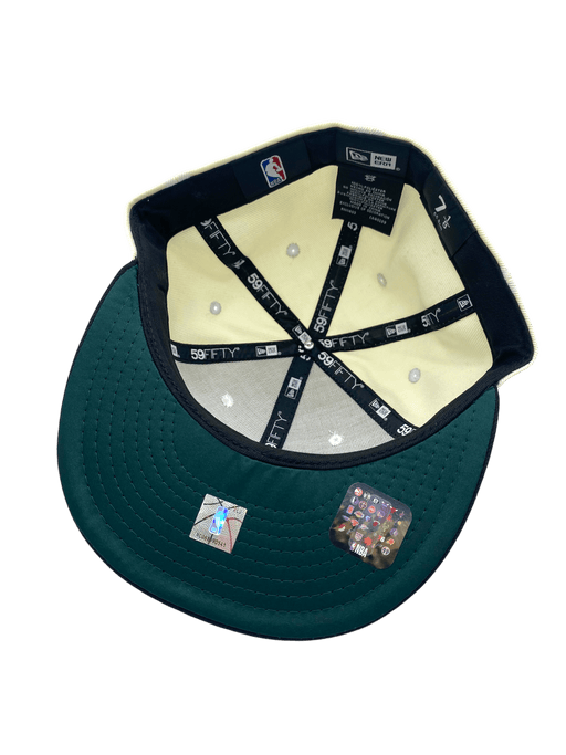 New Era Fitted Hat Minnesota Timberwolves New Era Chrome/Black Custom 59FIFTY Fitted Hat - Men's