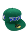 New Era Fitted Hat Minnesota Timberwolves New Era Classic Green Custom Side Patch 59FIFTY Fitted Hat - Men's