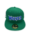 New Era Fitted Hat Minnesota Timberwolves New Era Classic Green Custom Side Patch 59FIFTY Fitted Hat - Men's