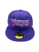 New Era Fitted Hat Minnesota Timberwolves New Era Purple Script Custom Side Patch 59FIFTY Fitted Hat - Men's