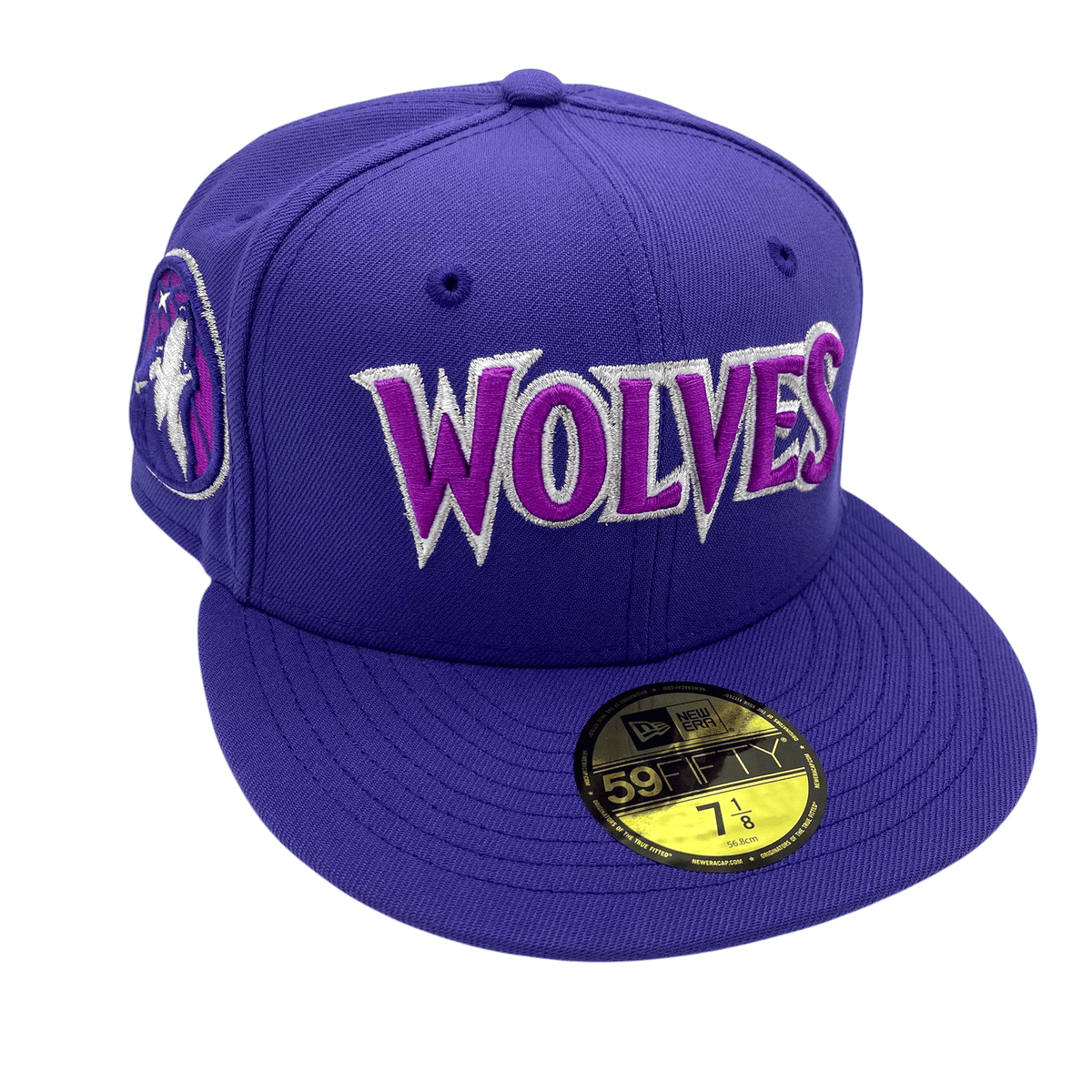 Minnesota Timberwolves New Era Purple Script Custom Side Patch 59FIFTY ...