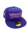 New Era Fitted Hat Minnesota Timberwolves New Era Purple Script Custom Side Patch 59FIFTY Fitted Hat - Men's