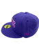 New Era Fitted Hat Minnesota Timberwolves New Era Purple Script Custom Side Patch 59FIFTY Fitted Hat - Men's