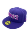 New Era Fitted Hat Minnesota Timberwolves New Era Purple Script Custom Side Patch 59FIFTY Fitted Hat - Men's