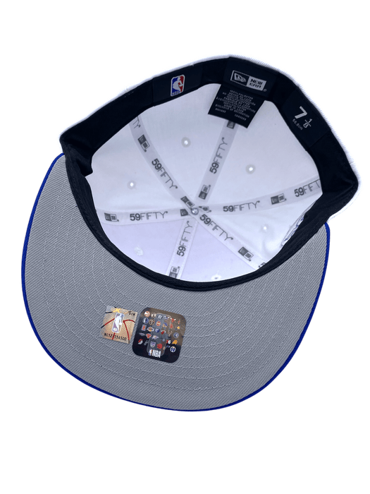 New Era Fitted Hat Minnesota Timberwolves New Era White Throwback Custom Side Patch 59FIFTY Fitted Hat - Men's