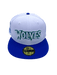 New Era Fitted Hat Minnesota Timberwolves New Era White Throwback Custom Side Patch 59FIFTY Fitted Hat - Men's