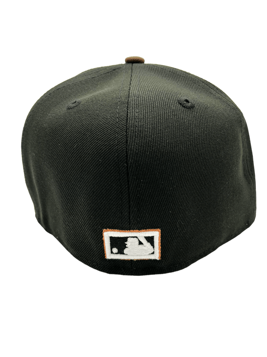 New Era Fitted Hat Minnesota Twins New Era Black/Brown Man Kind Custom Side Patch 59FIFTY Fitted Hat