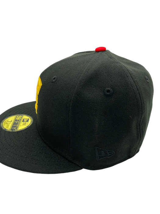 New Era Fitted Hat Minnesota Twins New Era Black/Gold Sneaky Custom 59FIFTY Fitted Hat - Men's