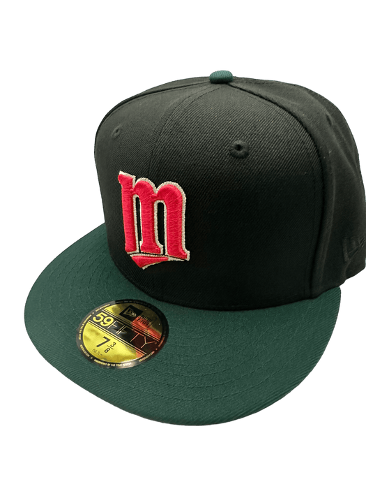 Minnesota Twins New Era Black/Green RG Custom Side Patch 59FIFTY Fitted Hat