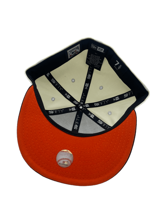 Minnesota Twins New Era Black/Orange Custom Side Patch 59FIFTY Fitted Hat, 7 7/8 / Cream