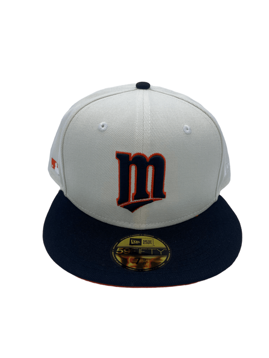 Minnesota Twins New Era Black/Orange Custom Side Patch 59FIFTY Fitted Hat