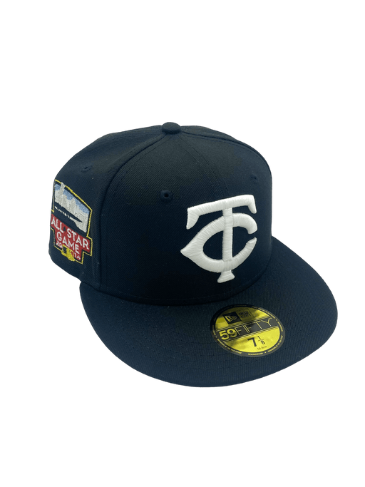 Minnesota Twins New Era Black The Cities Custom Side Patch 59FIFTY Fitted Hat - Men's