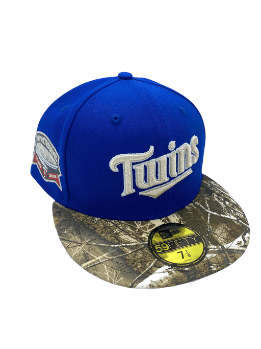 Minnesota Twins New Era Blue Custom Realtree Brim Side Patch 59FIFTY Fitted Hat - Men's