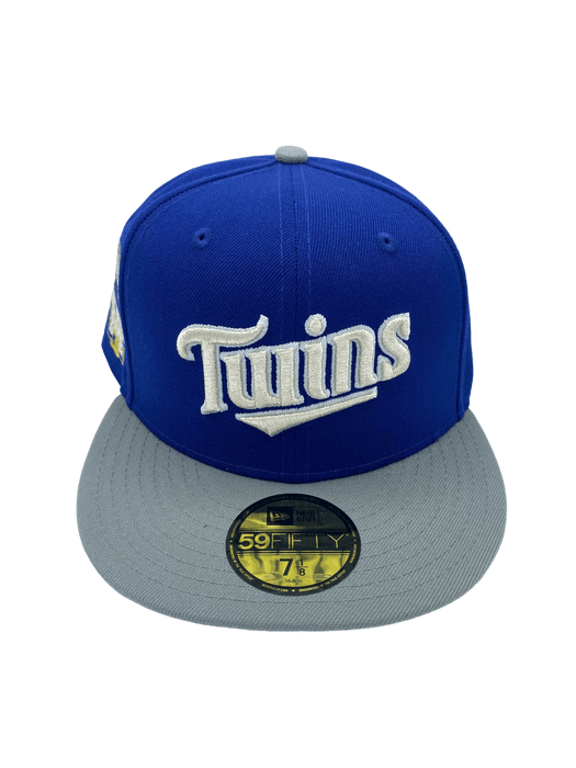Minnesota Twins New Era Blue/Silver Custom Side Patch 59FIFTY Fitted Hat - Men's