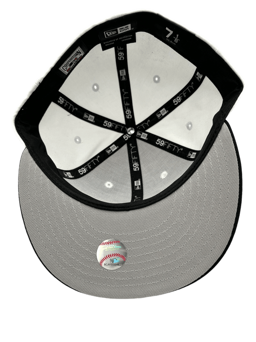 New Era Fitted Hat Minnesota Twins New Era Chrome/Black Flashy Classic Custom 59FIFTY Fitted Hat - Men's