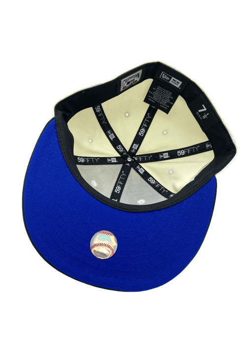 New Era Fitted Hat Minnesota Twins New Era Chrome/Black Los Twins Custom Side Patch 59FIFTY Fitted Hat - Men's