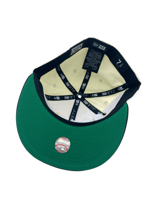 New Era Fitted Hat Minnesota Twins New Era Chrome Custom Corduroy Top Side Patch 59FIFTY Fitted Hat