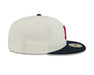 New Era Fitted Hat Minnesota Twins New Era Chrome/Navy M 2 Tone 59FIFTY Fitted Hat