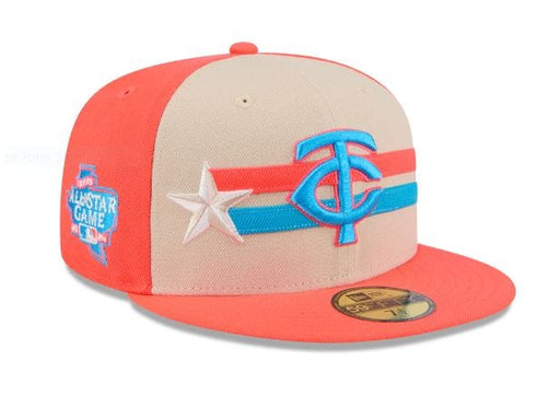 New Era Fitted Hat Minnesota Twins New Era Cream 2024 MLB All Star Game Side Patch 59FIFTY Fitted Hat