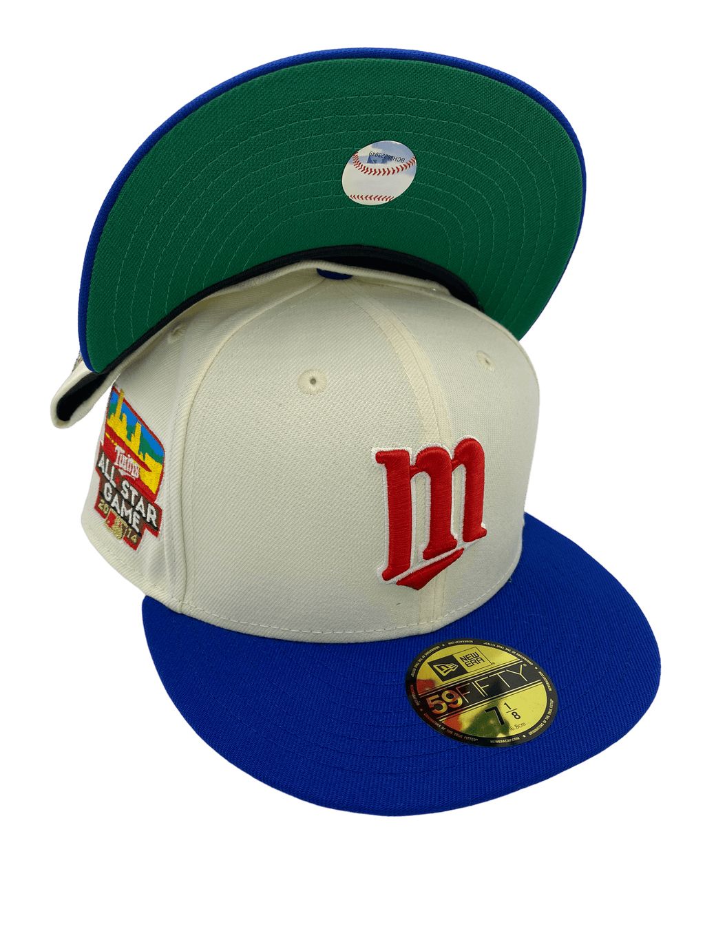 New Era Minnesota Twins 50th Anniversary Jersey Fit Two Tone Edition  59Fifty Fitted Hat, DROPS