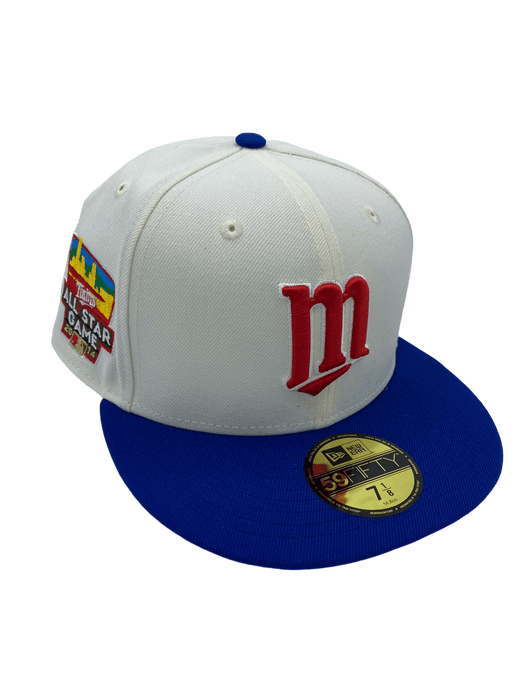 Minnesota Twins New Era Cream Super M Custom Side Patch 59FIFTY Fitted Hat, 7 1/8 / Cream