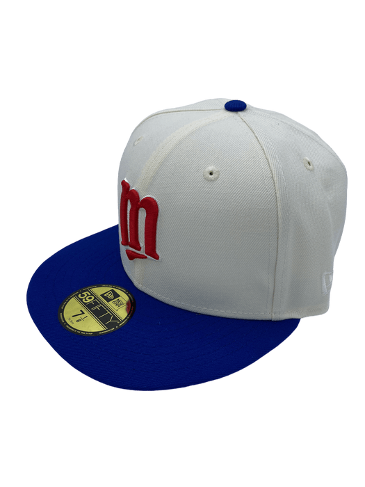 New Era Fitted Hat Minnesota Twins New Era Cream Super M Custom Side Patch 59FIFTY Fitted Hat