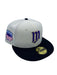 New Era Fitted Hat Minnesota Twins New Era Custom Cream Prince Side Patch 59FIFTY Fitted Hat