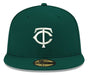 New Era Fitted Hat Minnesota Twins New Era Dark Green Side Patch 59FIFTY Fitted Hat