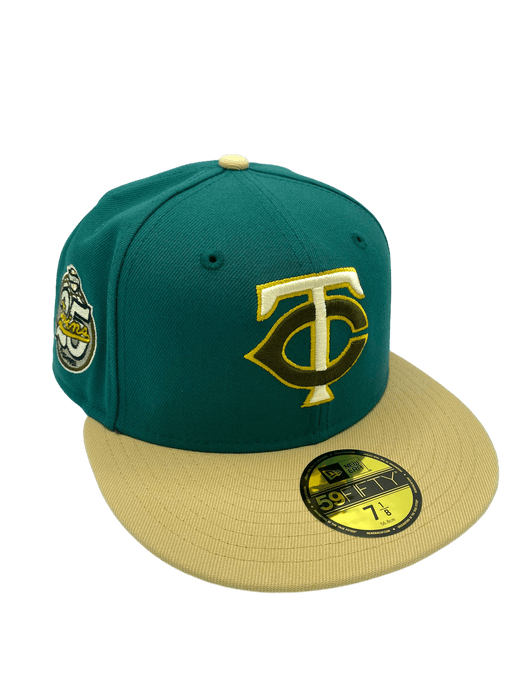 Minnesota Twins New Era Emerald Green Custom Side Patch 59FIFTY Fitted Hat - Men's
