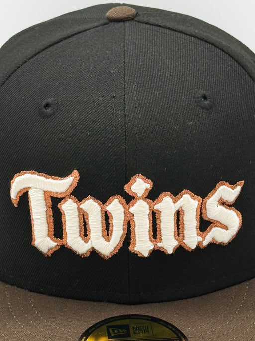 Minnesota Twins New Era Gothic Script Custom Side Patch 59FIFTY Fitted Hat