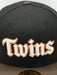 Minnesota Twins New Era Gothic Script Custom Side Patch 59FIFTY Fitted Hat