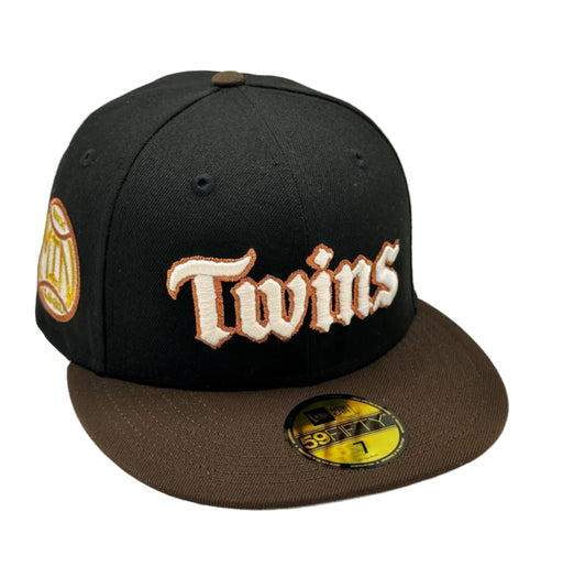 Minnesota Twins New Era Gothic Script Custom Side Patch 59FIFTY Fitted Hat