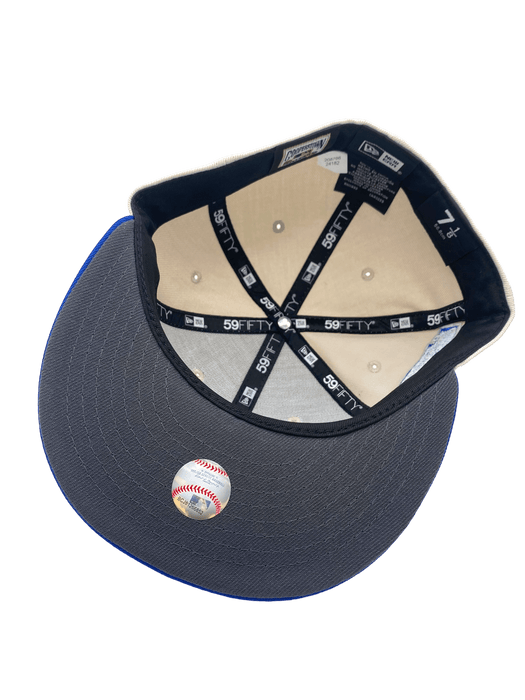 New Era Fitted Hat Minnesota Twins New Era Gray/Blue Mr. 42 Custom Side Patch 59FIFTY Fitted Hat