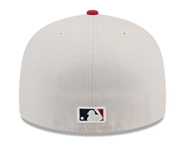 New Era Fitted Hat Minnesota Twins New Era Khaki/Red 2024 July 4th Official On Field Side Patch 59FIFTY Fitted Hat